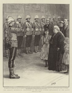 De Ashanti Expeditie, Inspectie van het Detachement van de Scots Guards door de Koningin